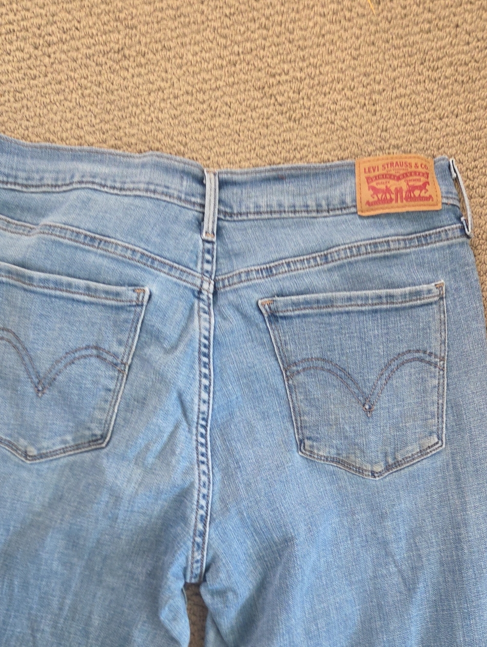 Levi's 505 Straight Leg Jeans, Light Wash, Size 10